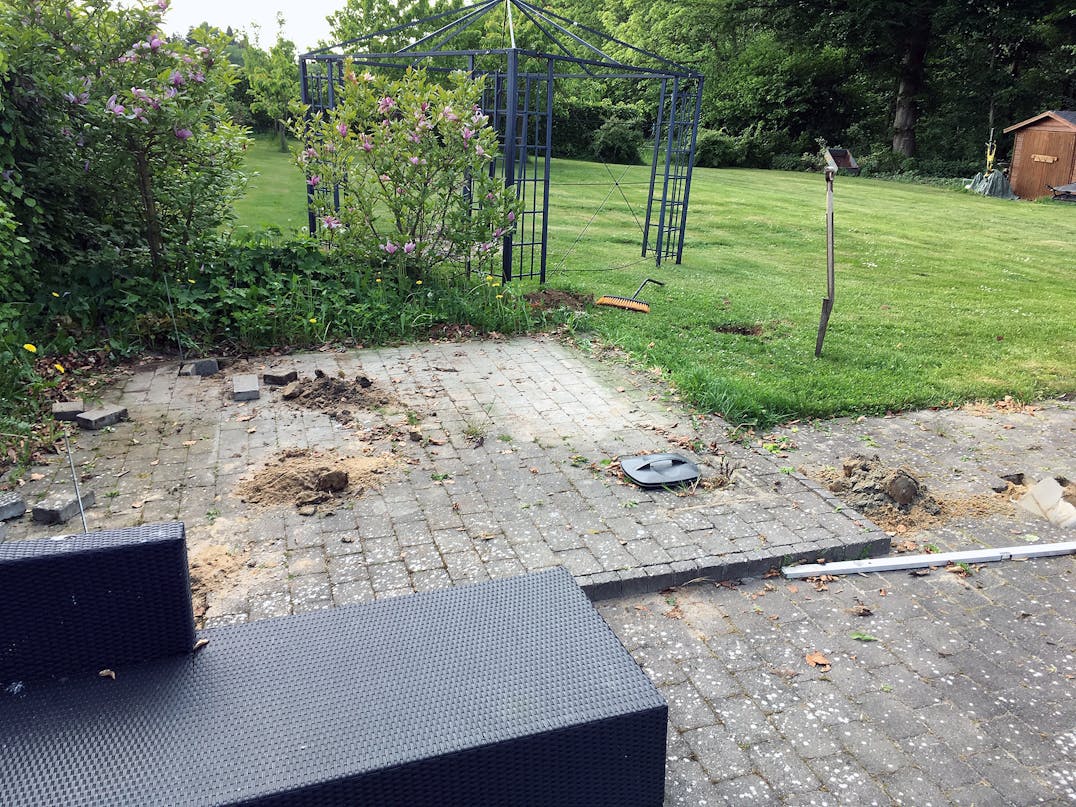 Havepavillon med tapsamlinger Havepavillon med tapsamlinger